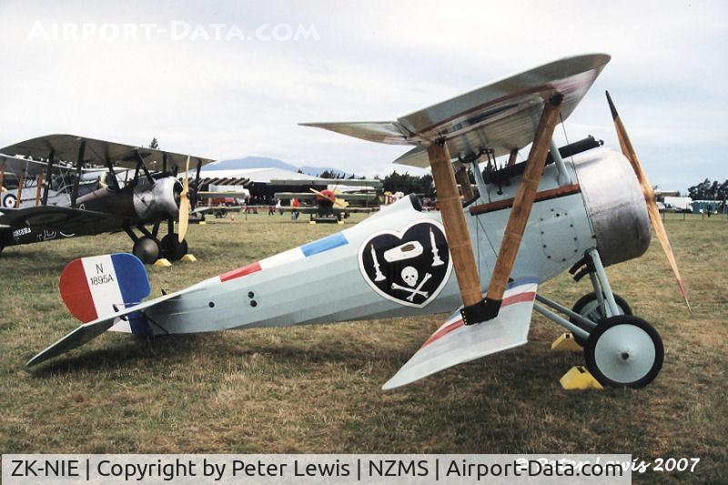 ZK-NIE, 1999 Nieuport 24bis Replica C/N PM7668, The Vintage Aviator Ltd., Wellington