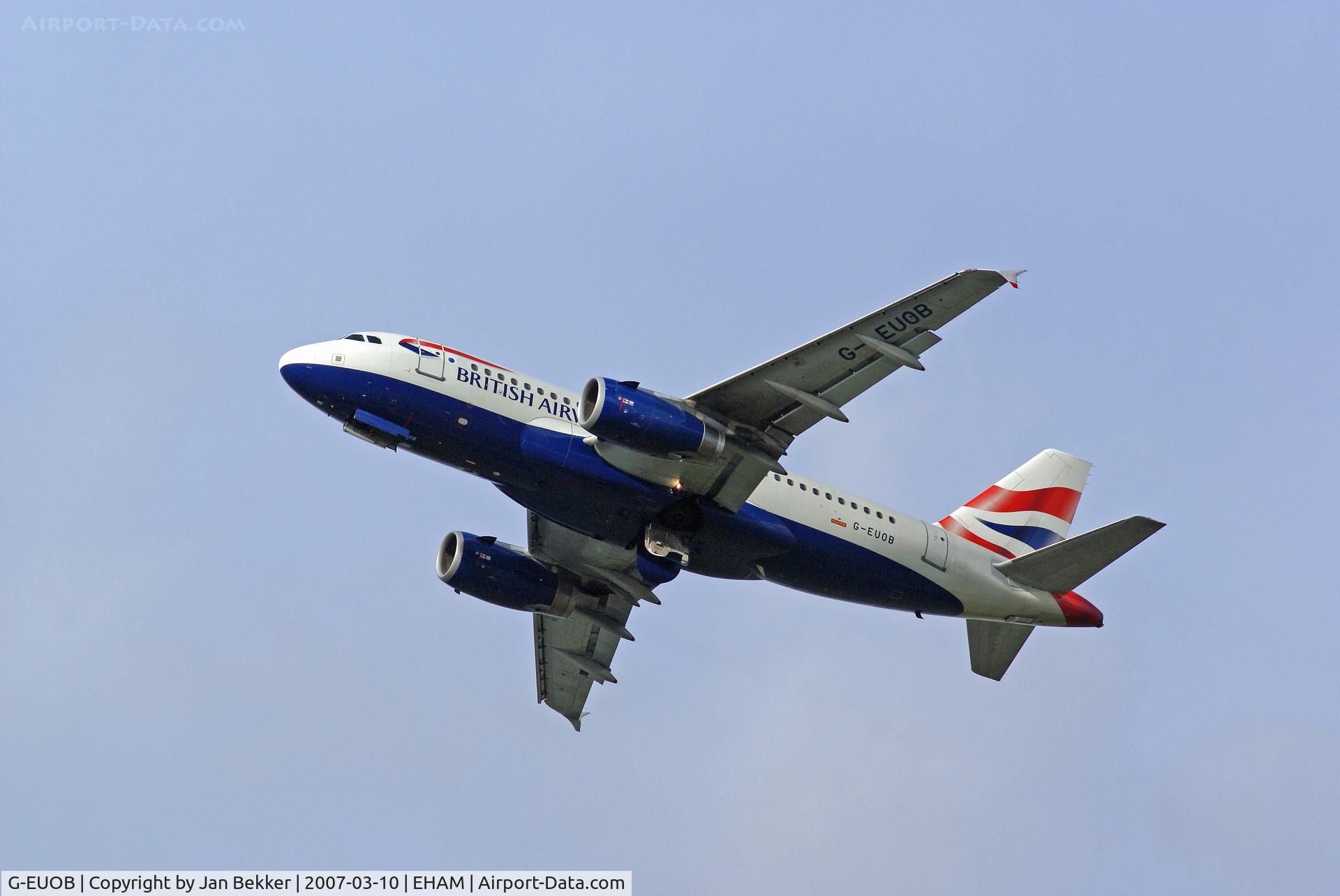 G-EUOB, 2001 Airbus A319-131 C/N 1529, Schiphol Amsterdam