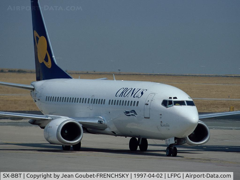 SX-BBT, 1991 Boeing 737-33A C/N 25011, CRONUS Kastalia at CDG T1