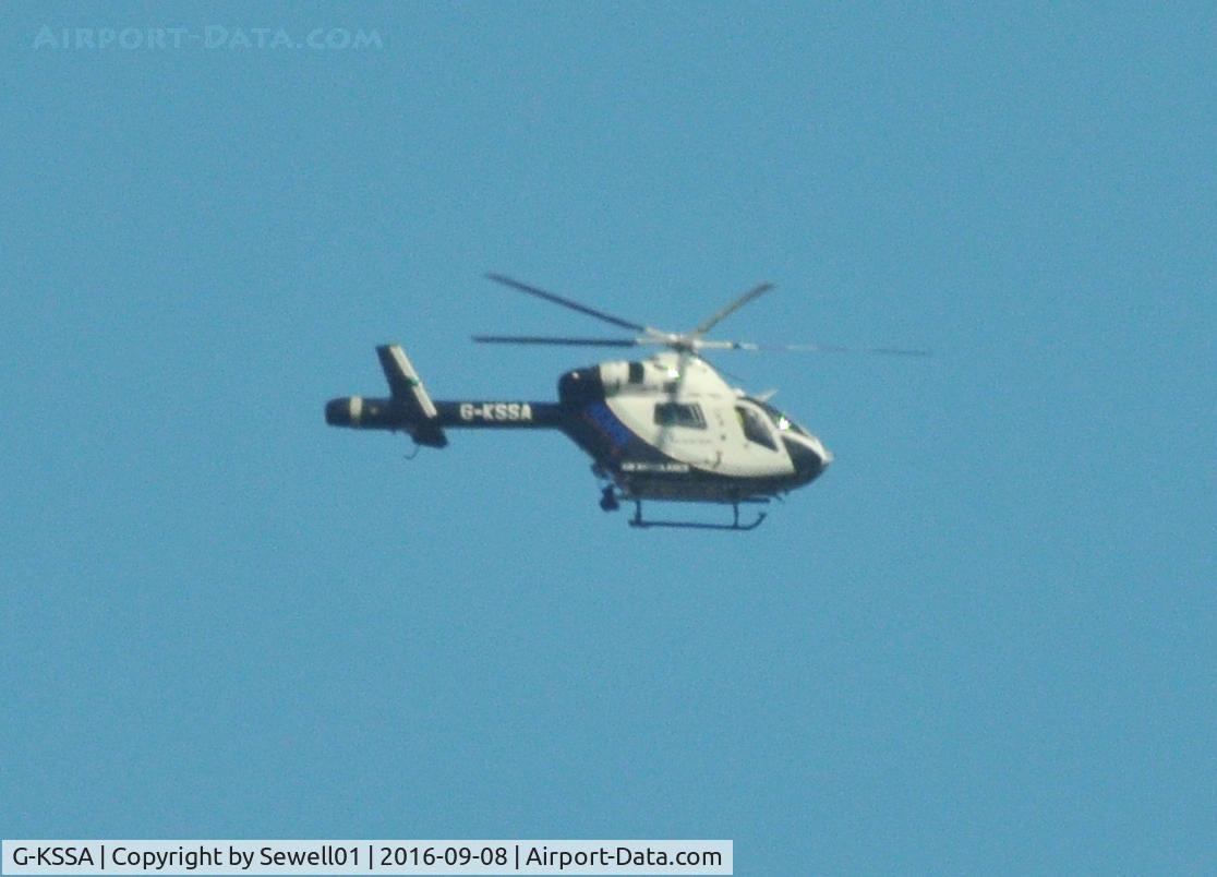 G-KSSA, 2007 McDonnell Douglas MD-900 Explorer C/N 900-00123, Overhead