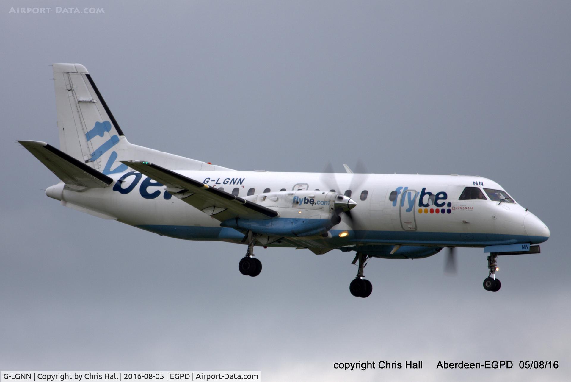 G-LGNN, 1990 Saab 340B C/N 340B-197, flybe operated by Loganair