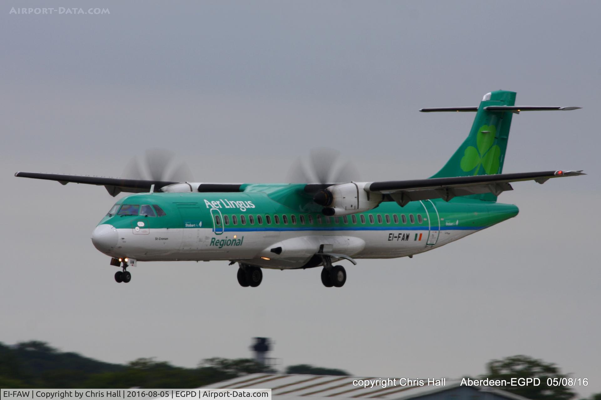 EI-FAW, 2013 ATR 72-600 (72-212A) C/N 1122, Aer Lingus Regional