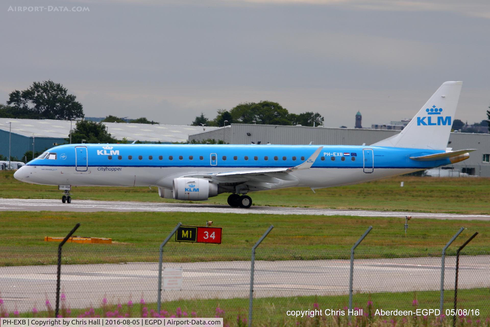 PH-EXB, 2014 Embraer 190STD (ERJ-190-100) C/N 19000658, KLM Cityhopper