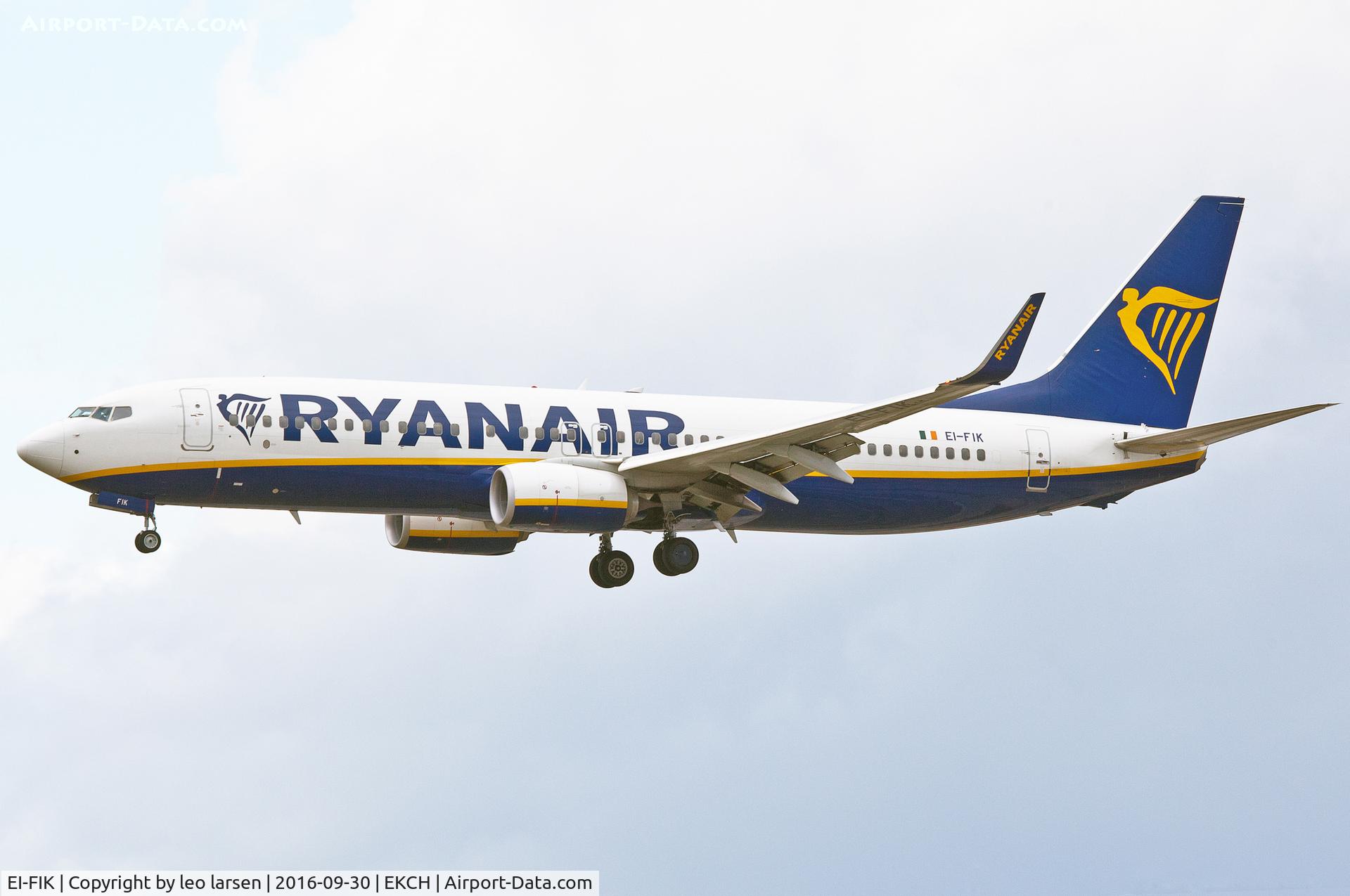 EI-FIK, 2015 Boeing 737-8AS C/N 44700, Copenhagen 30.9.16
