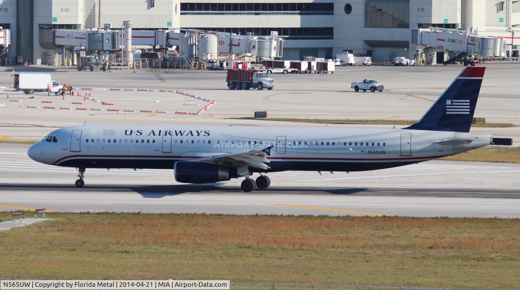 N565UW, 2012 Airbus A321-231 C/N 5409, USAirways