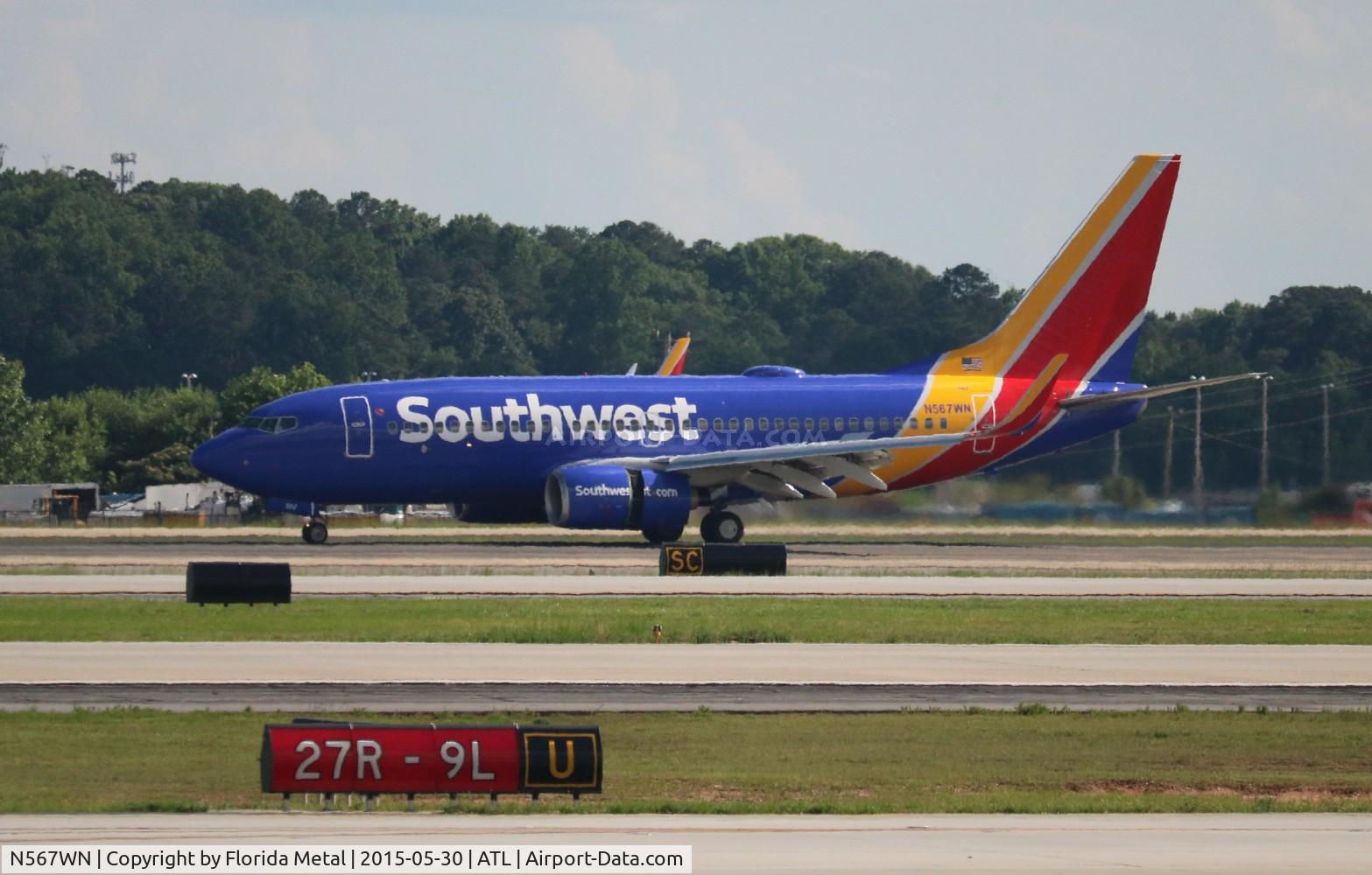 N567WN, 2002 Boeing 737-7CT C/N 32747, Southwest