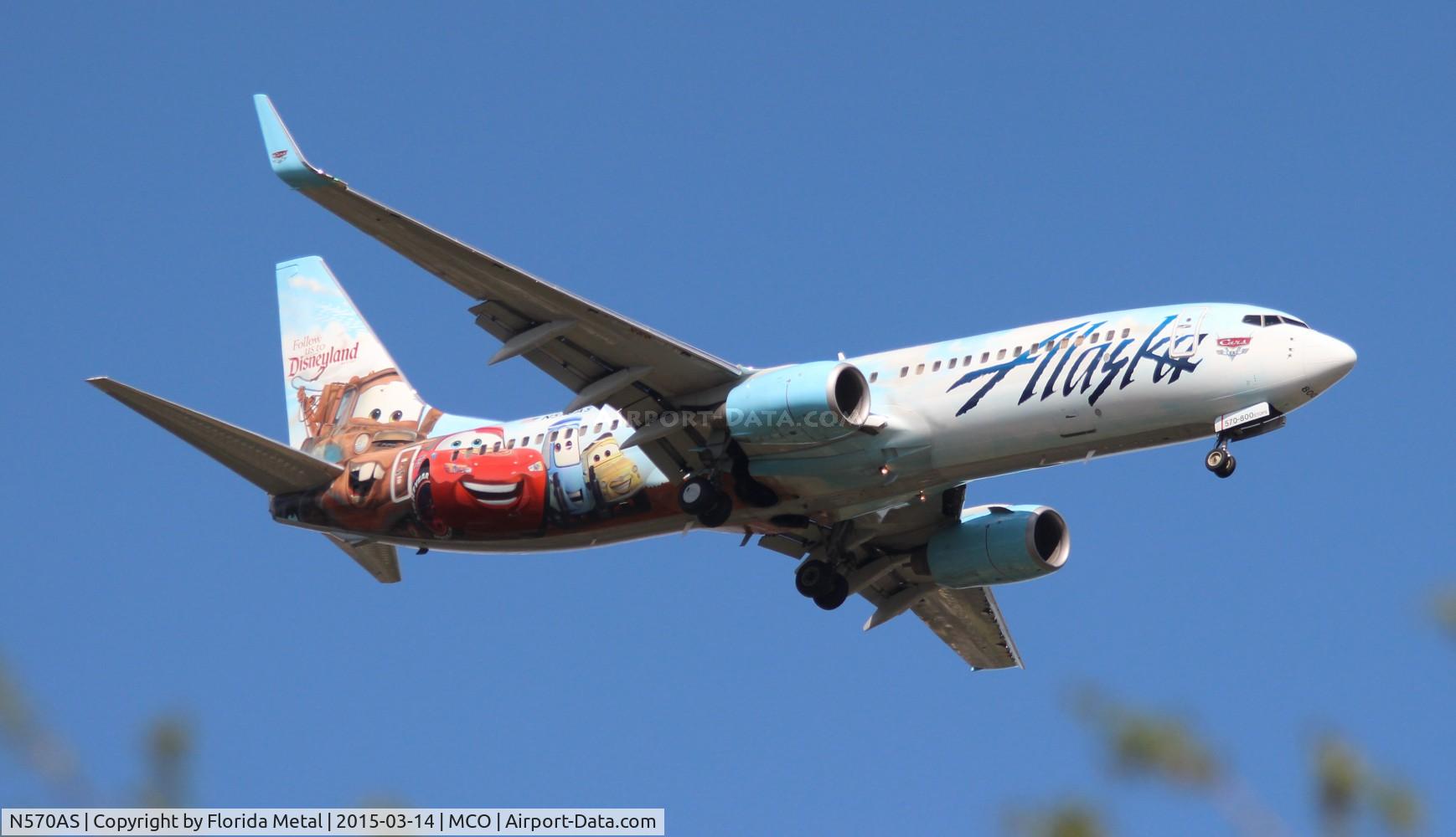N570AS, 2007 Boeing 737-890 C/N 35185, Alaska Cars