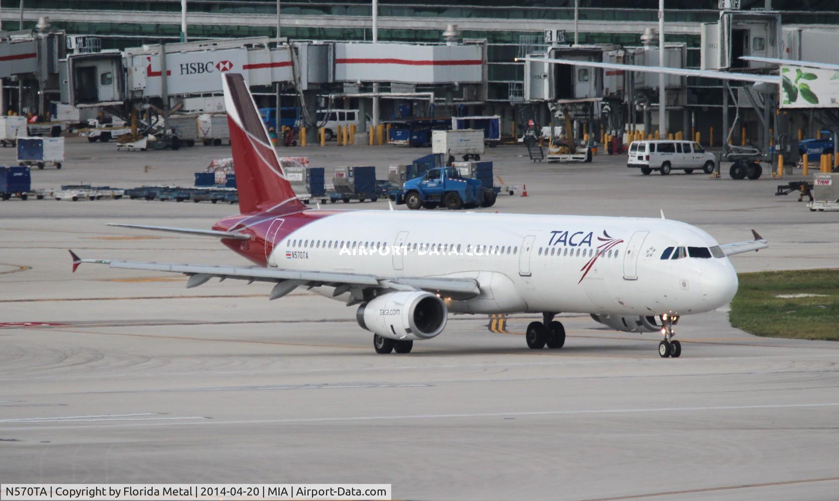 N570TA, Airbus A321-231 C/N 3869, Taca A321