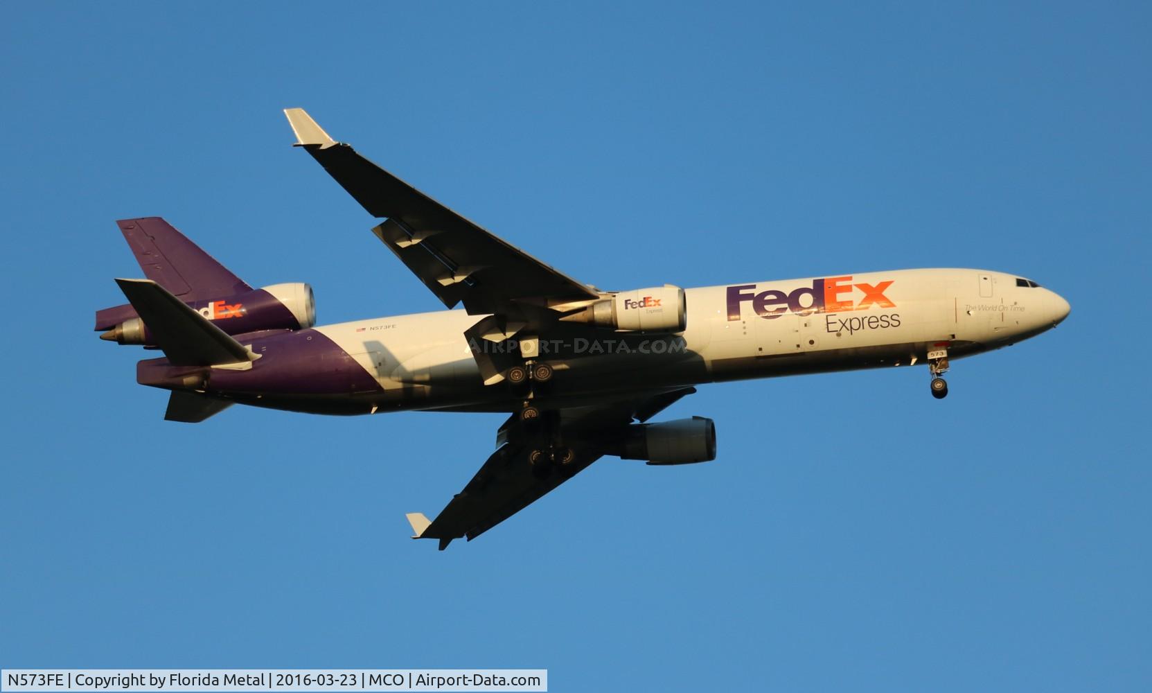 N573FE, 1996 McDonnell Douglas MD-11F C/N 48769, Fed Ex