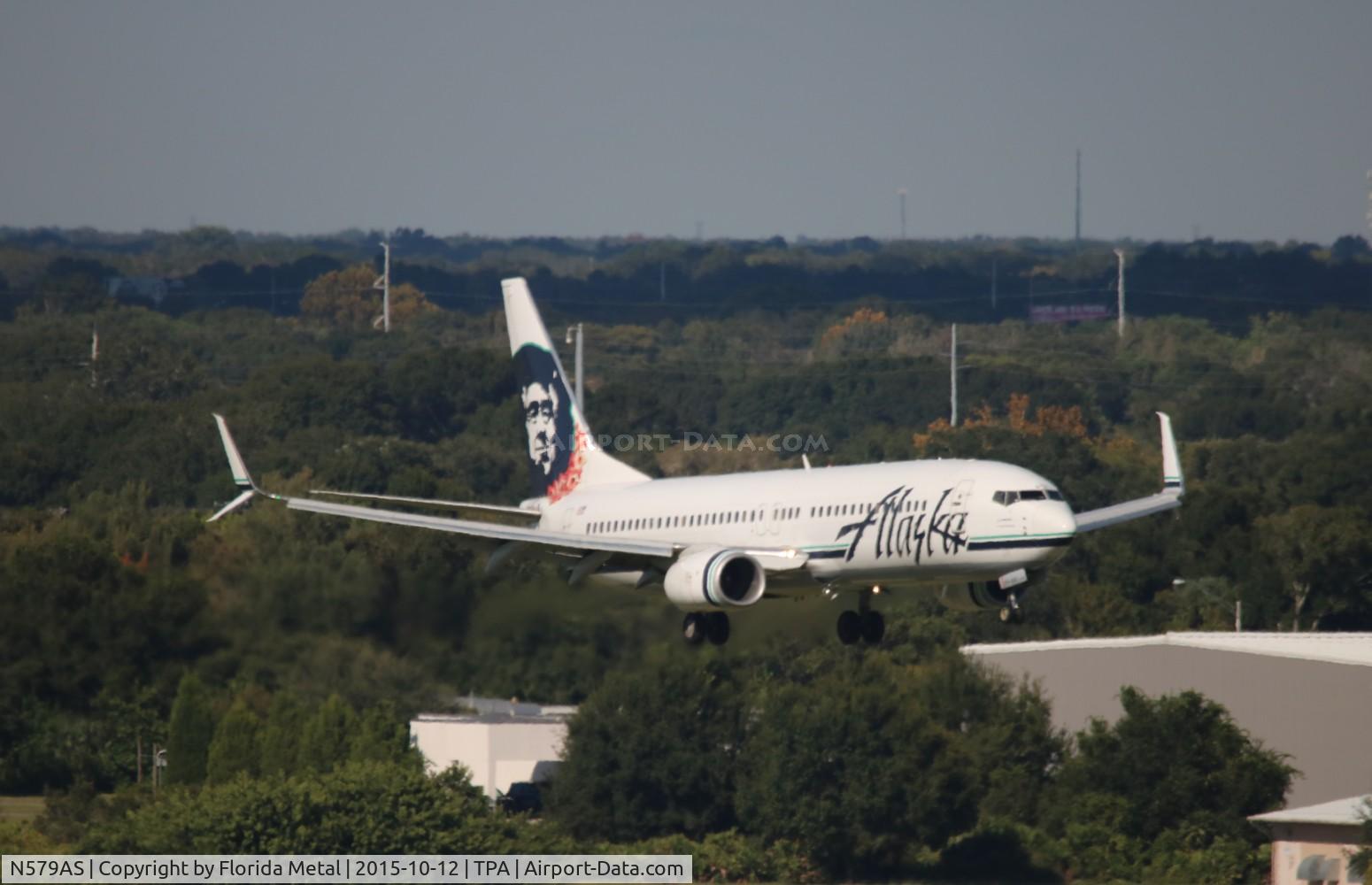 N579AS, 2007 Boeing 737-890 C/N 35187, Alaska