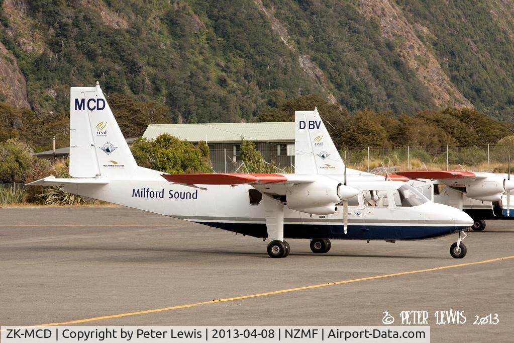 ZK-MCD, 1974 Britten-Norman BN-2A-26 Islander C/N 719, Miford Sound Flights Ltd., Queenstown