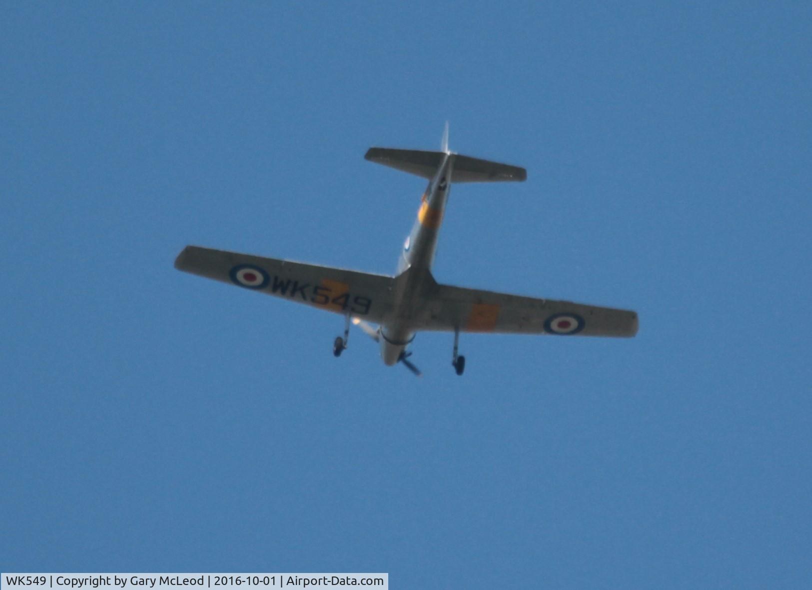 WK549, 1951 De Havilland DHC-1 Chipmunk T.10 C/N C1/0564, Over Thorganby Ings