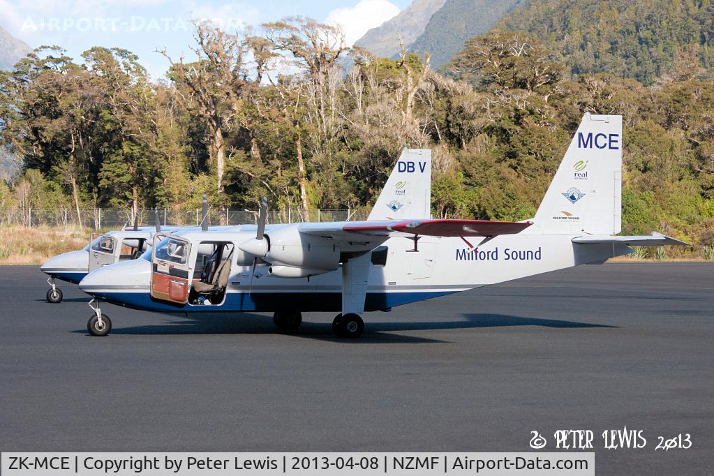 ZK-MCE, 1974 Britten-Norman BN-2A-26 Islander C/N 724, Miford Sound Flights Ltd., Queenstown
