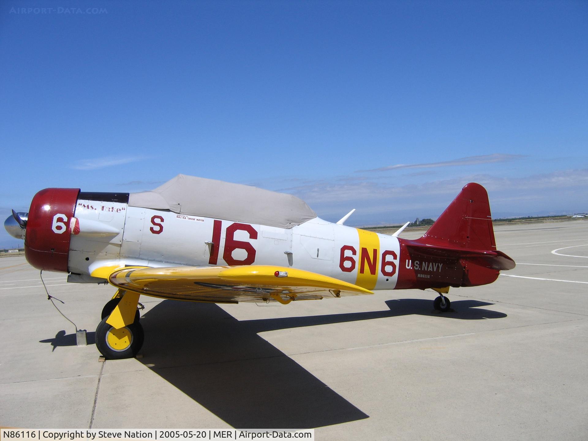 N86116, 1942 North American AT-6B Texan C/N 88-17412, Vintage Aviation AT-6D painted as Navy 