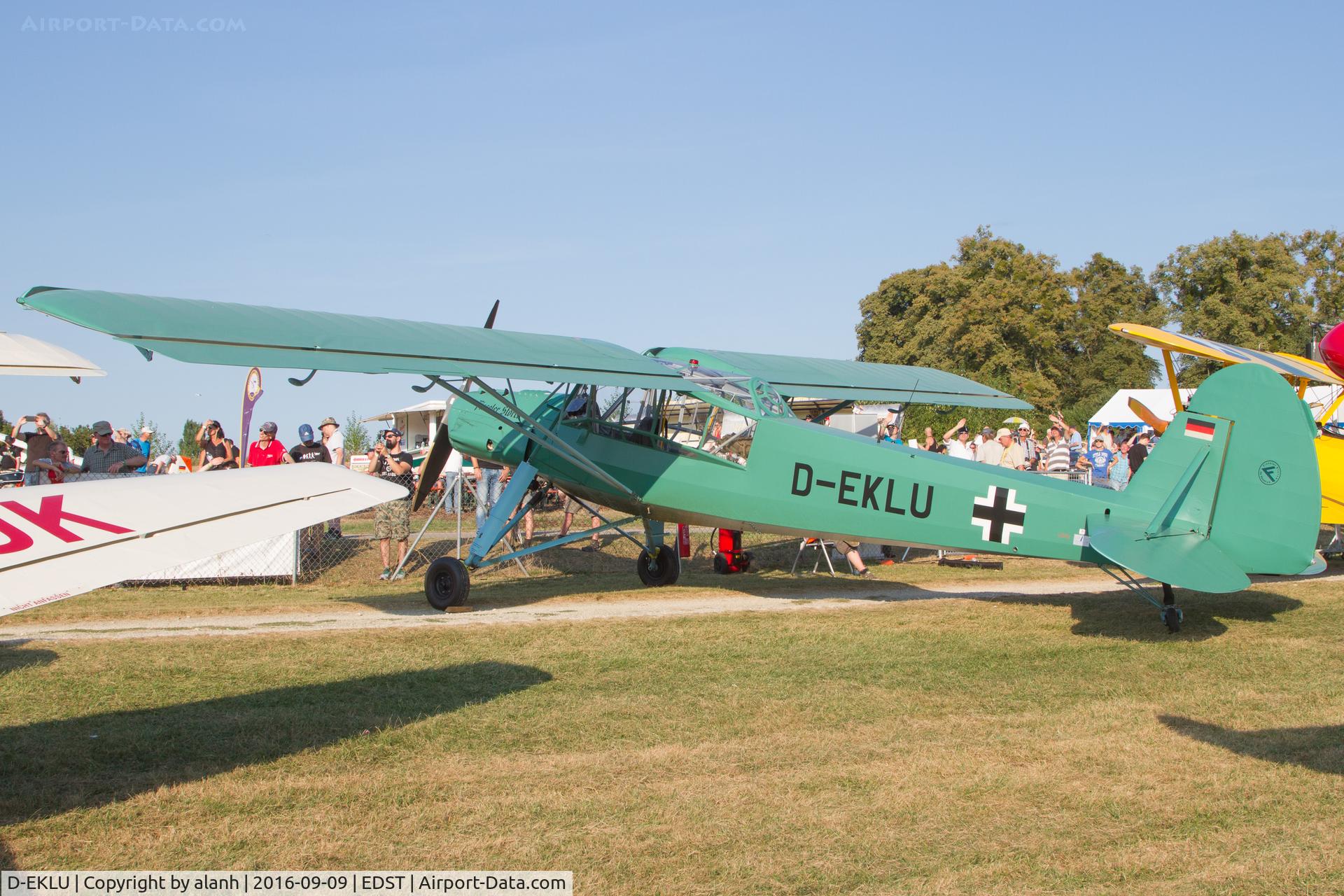 D-EKLU, 1945 Fieseler Fi-156-C3 Storch C/N 110061, On the flightline at the 2016 Hahnweide Oldtimer Fliegertreffen