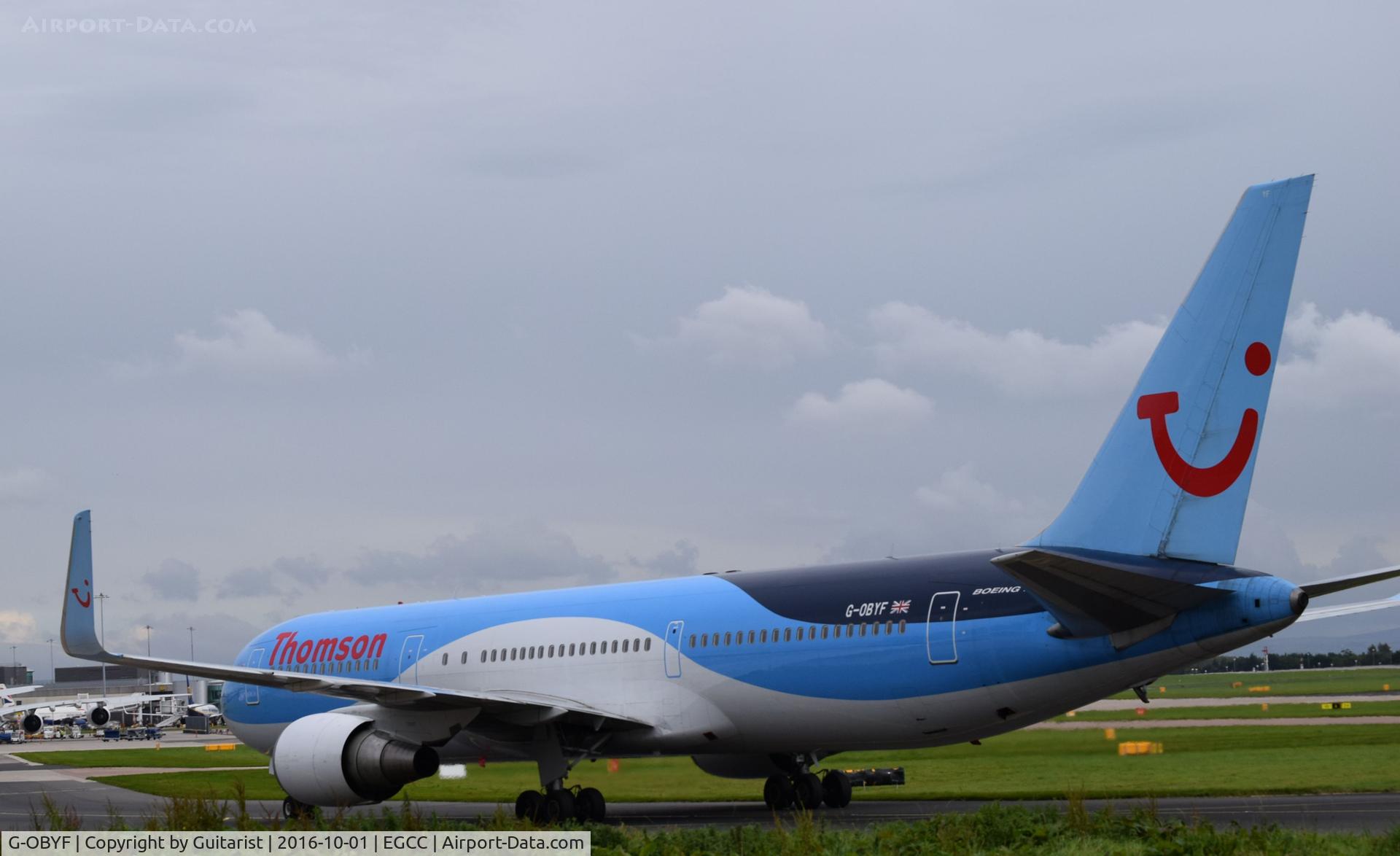 G-OBYF, 1998 Boeing 767-304 C/N 28208, At Manchester