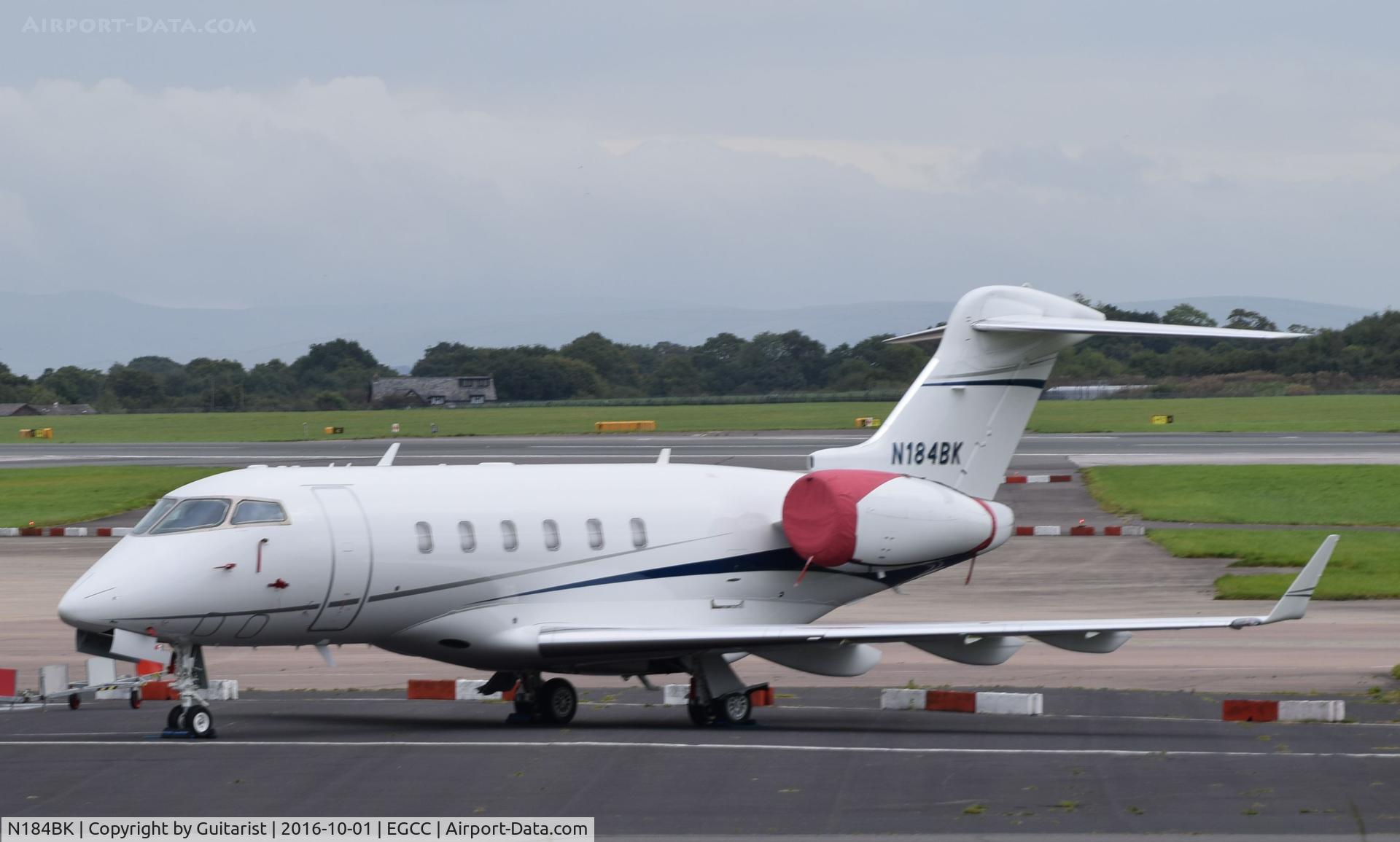 N184BK, 2008 Bombardier Challenger 300 (BD-100-1A10) C/N 20209, At Manchester