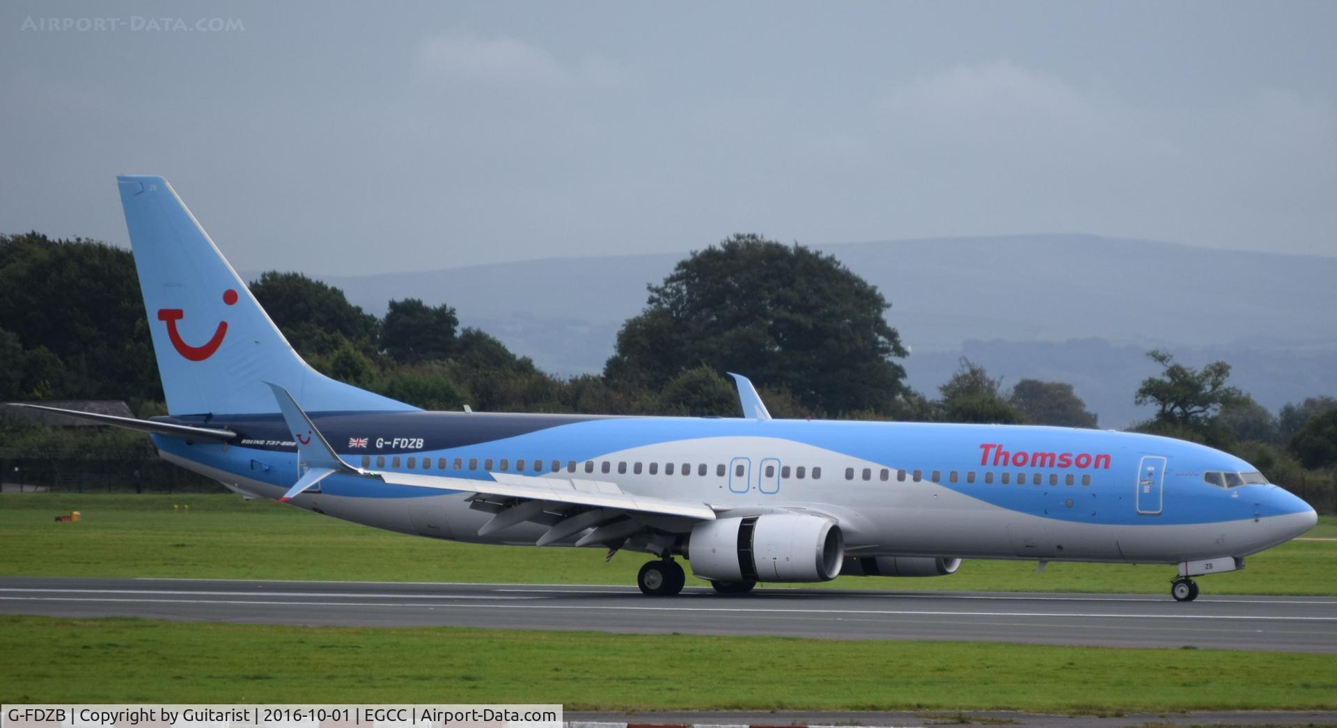 G-FDZB, 2007 Boeing 737-8K5 C/N 35131, At Manchester