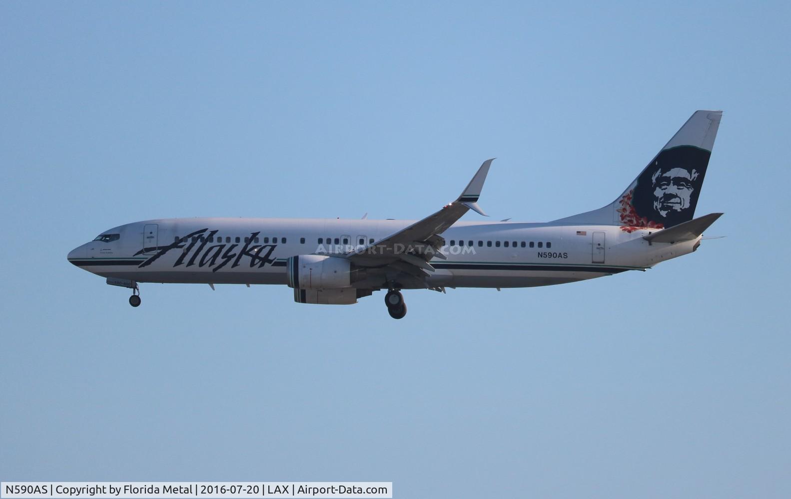 N590AS, 2008 Boeing 737-890 C/N 35687, Alaska