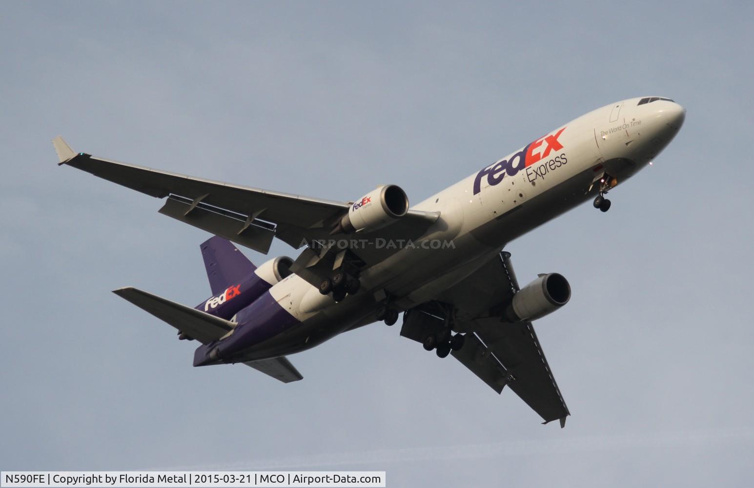 N590FE, 1991 McDonnell Douglas MD-11F C/N 48505, Fed Ex
