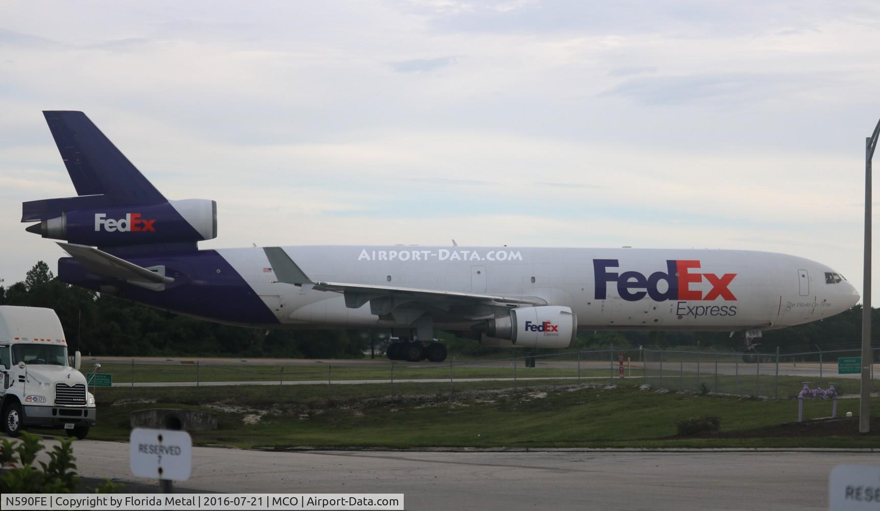 N590FE, 1991 McDonnell Douglas MD-11F C/N 48505, Fed Ex