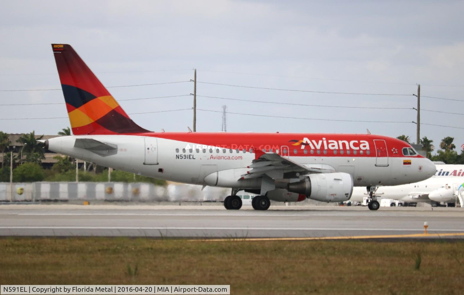 N591EL, 2004 Airbus A318-111 C/N 2333, Avianca
