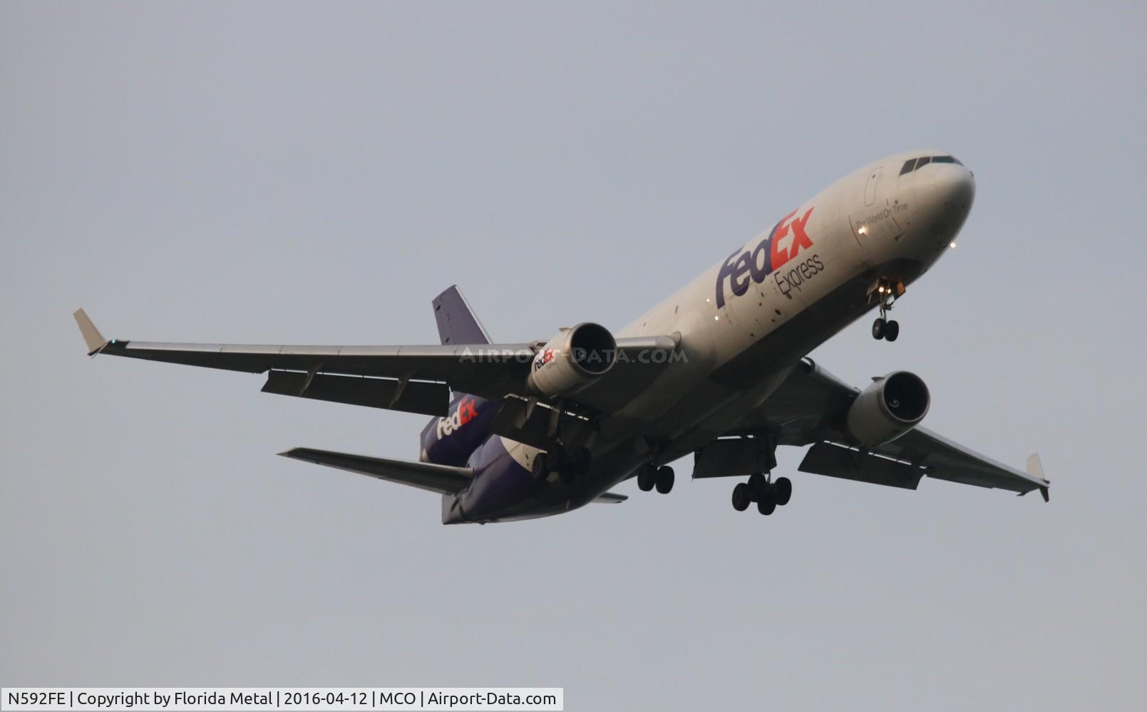 N592FE, 1992 McDonnell Douglas MD-11F C/N 48550, Fed Ex