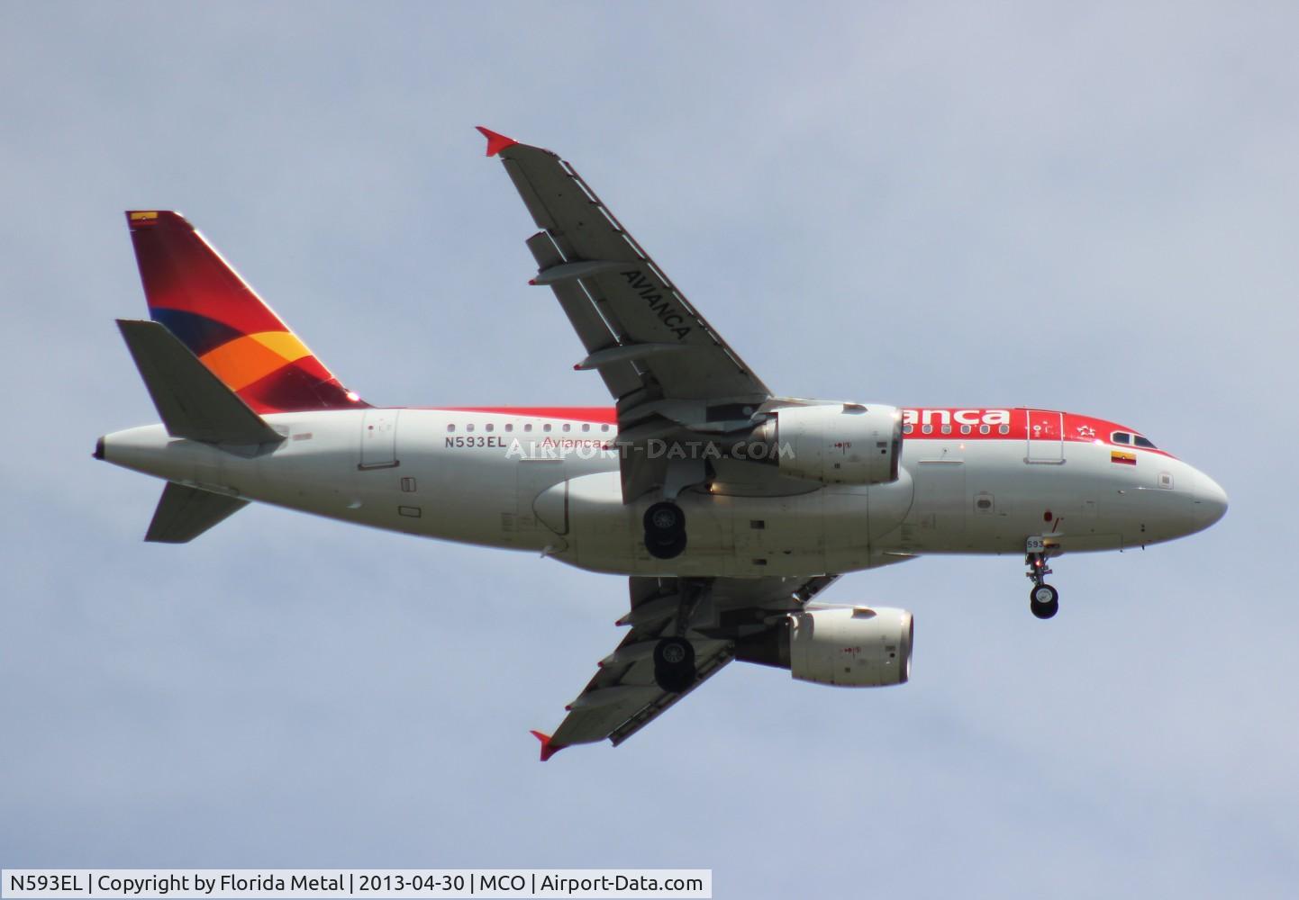 N593EL, 2004 Airbus A318-111 C/N 2367, Avianca