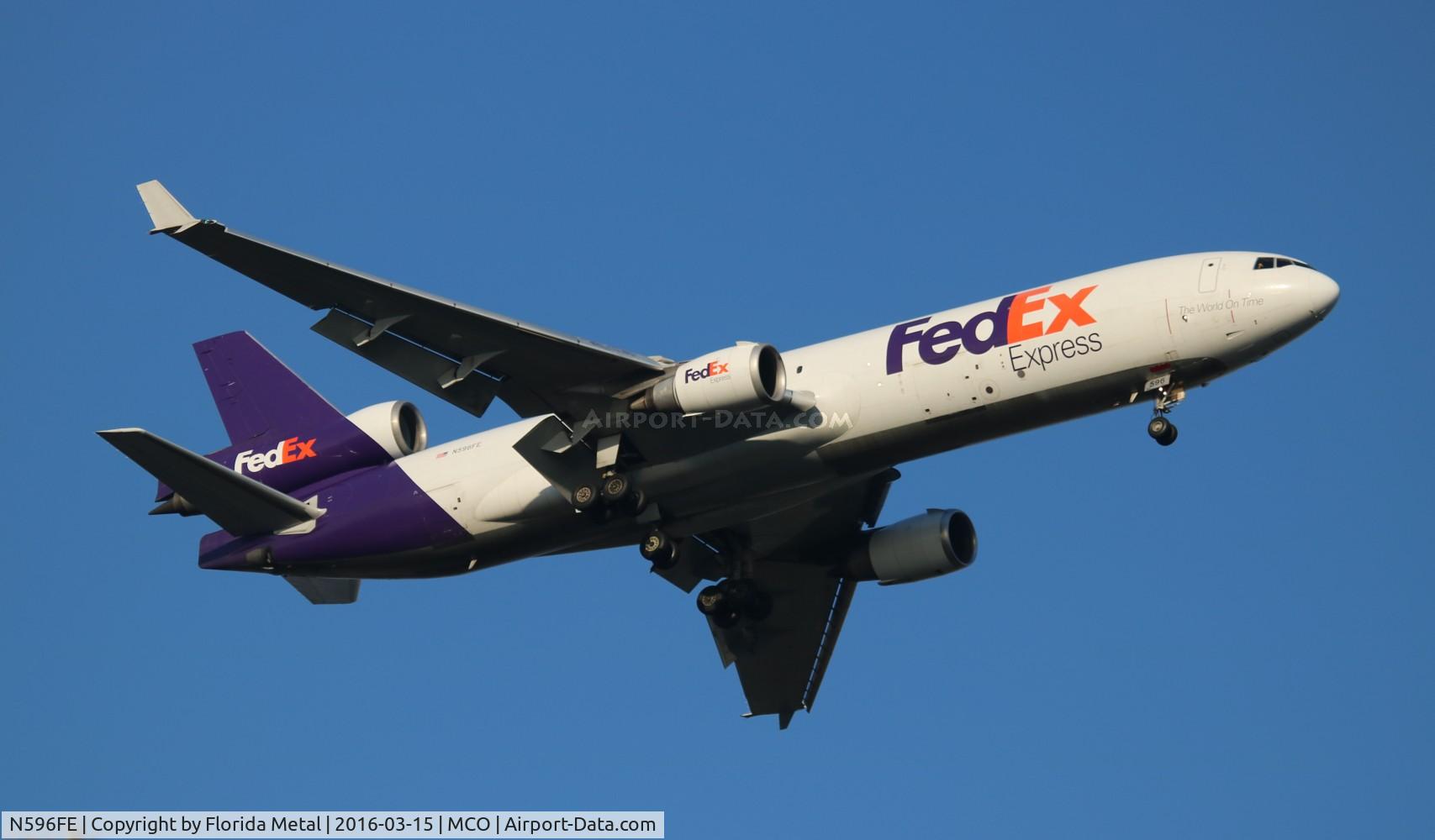 N596FE, 1993 McDonnell Douglas MD-11F C/N 48554, Fed Ex