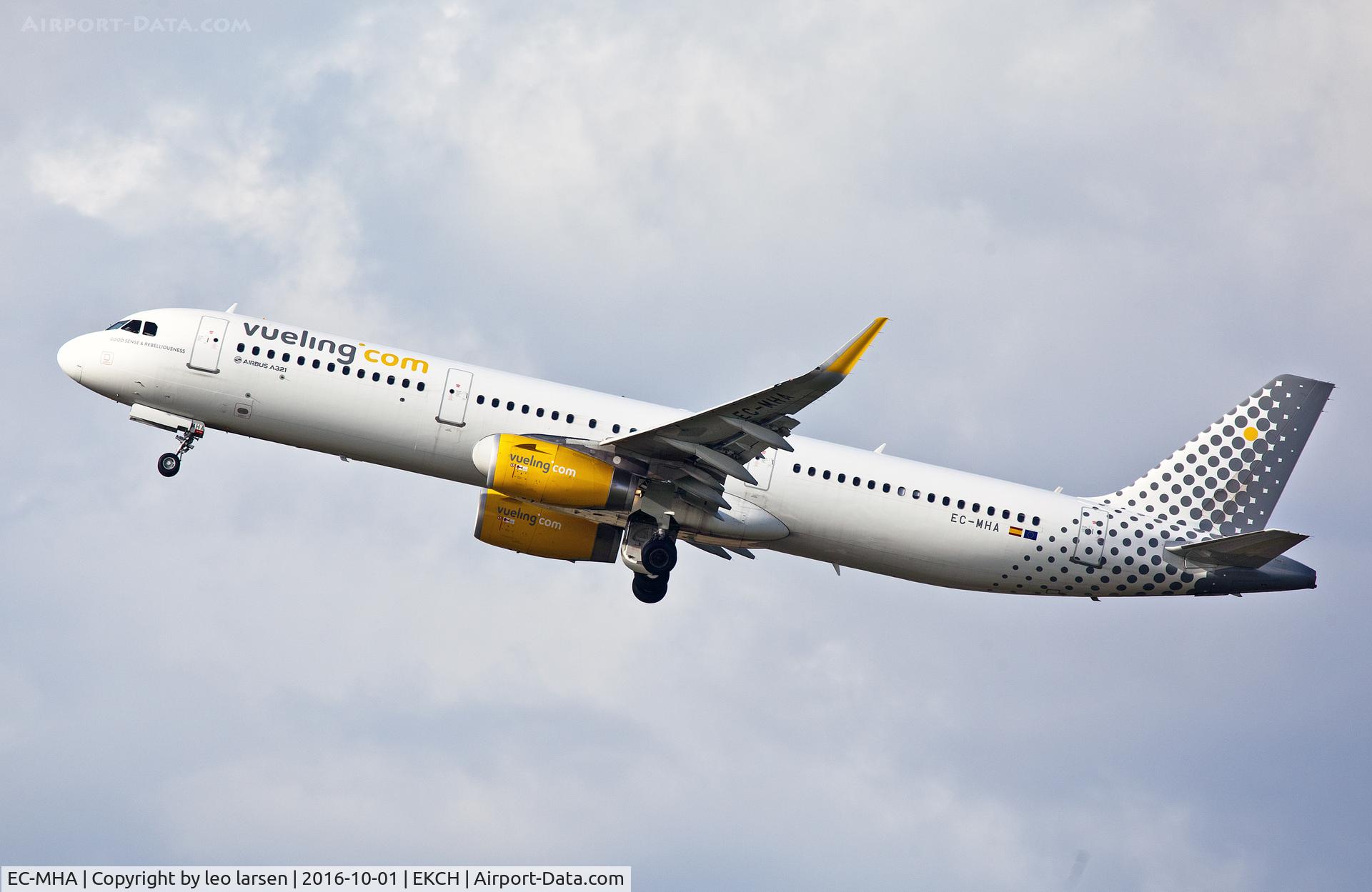 EC-MHA, 2015 Airbus A321-231 C/N 6684, Copenhagen 1.10.16