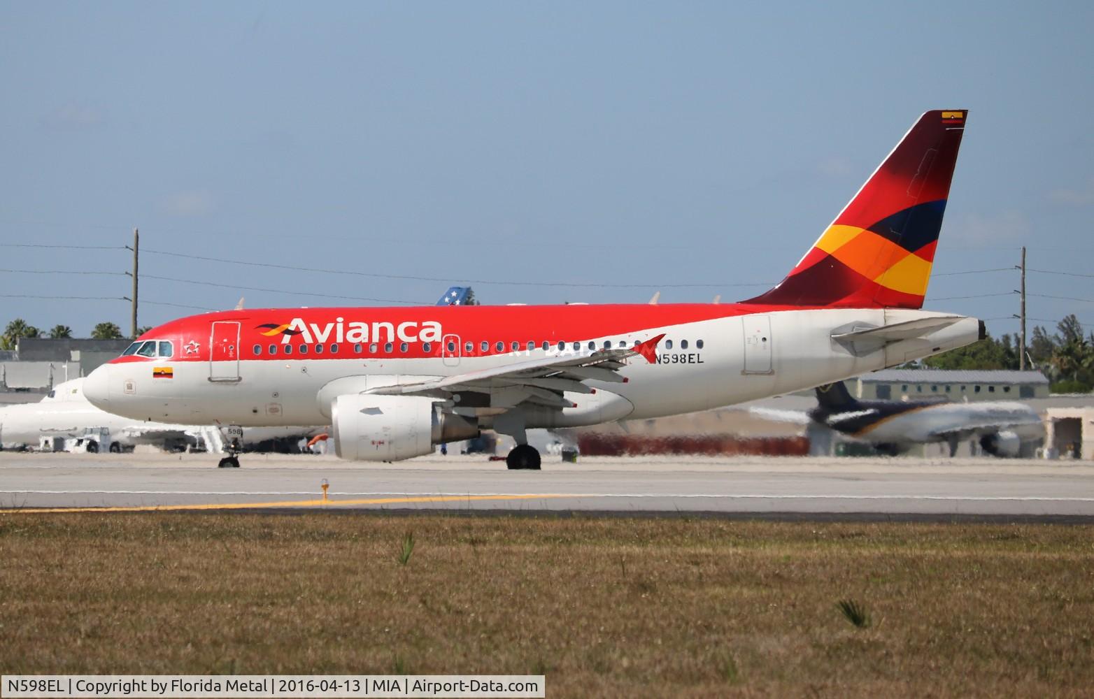 N598EL, 2005 Airbus A318-111 C/N 2552, Avianca