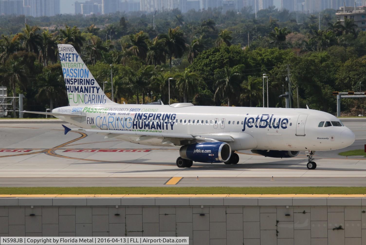 N598JB, 2004 Airbus A320-232 C/N 2314, Jet Blue Inspiring Humanity