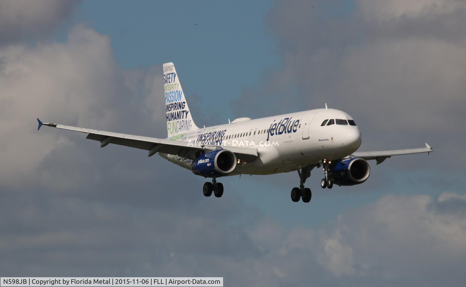 N598JB, 2004 Airbus A320-232 C/N 2314, Jet Blue Inspiring Humanity