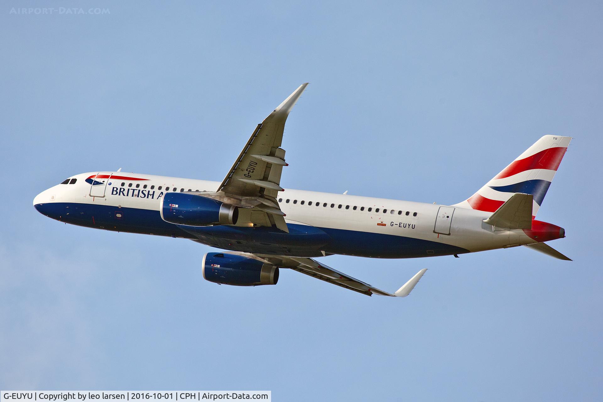 G-EUYU, 2014 Airbus A320-232 C/N 6028, Copenhagen 1.10.16