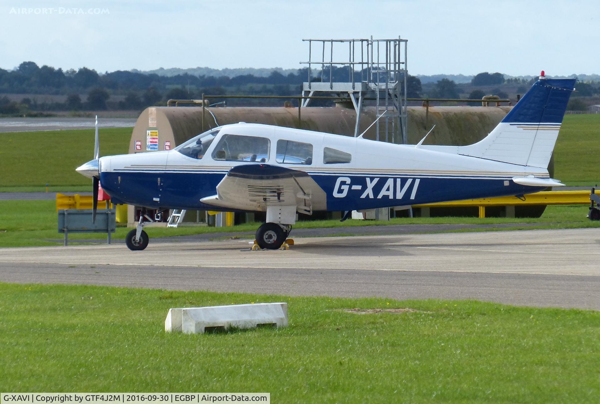 G-XAVI, 1978 Piper PA-28-161 Cherokee Warrior II C/N 28-7916258, G-XAVI at Kemble 30.9.16