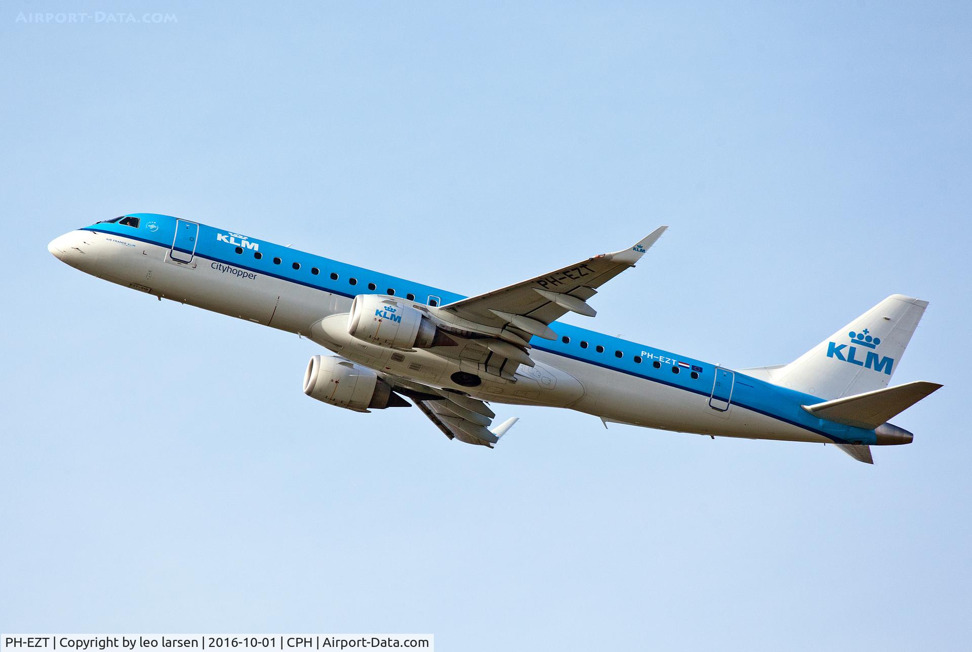 PH-EZT, 2012 Embraer 190LR (ERJ-190-100LR) C/N 19000519, Copenhagen 1.10.16