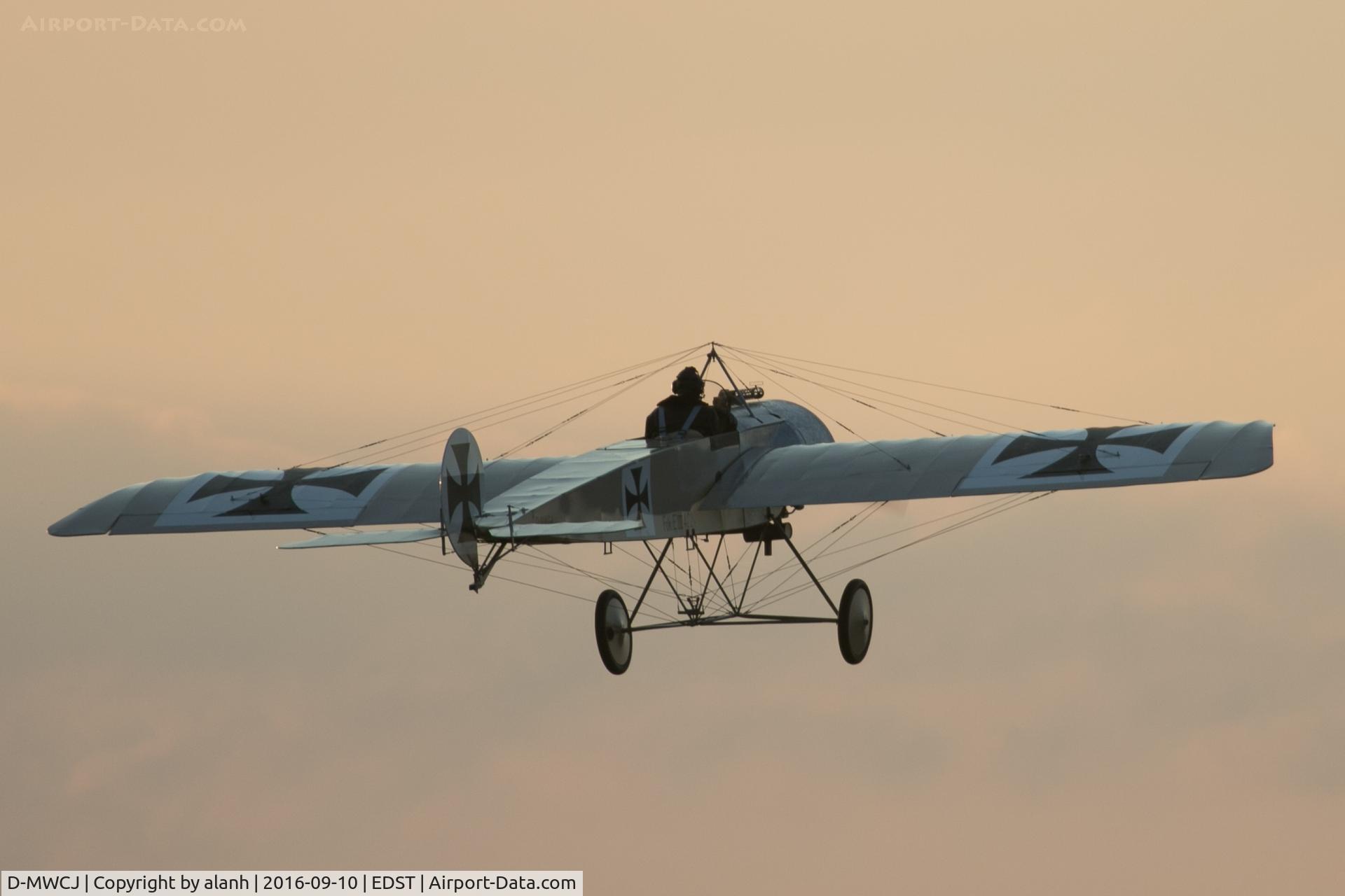 D-MWCJ, 2015 Fokker E.III Replica C/N Not found D-MWCJ, Evening patrol at the 2016 Hahnweide Oldtimer Fliegertreffen