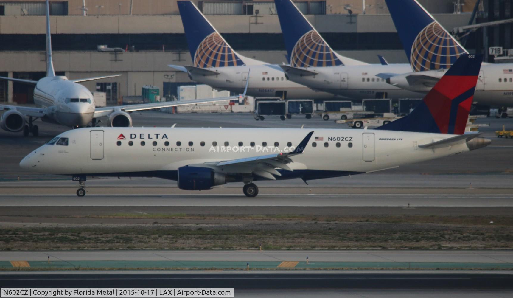 N602CZ, 2007 Embraer 175LR (ERJ-170-200LR) C/N 17000171, Delta Connection