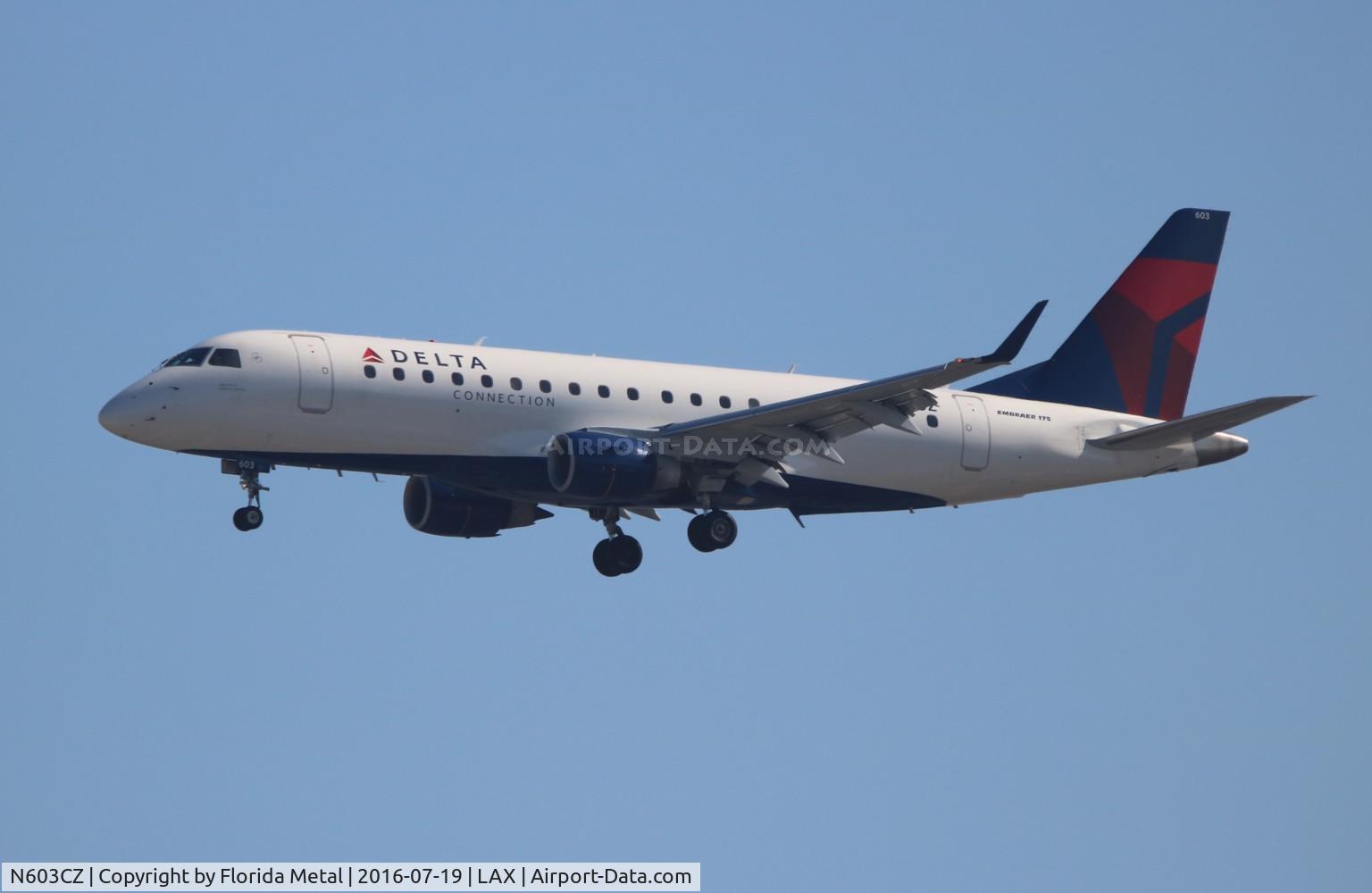 N603CZ, 2007 Embraer 175LR (ERJ-170-200LR) C/N 17000176, Delta Connection