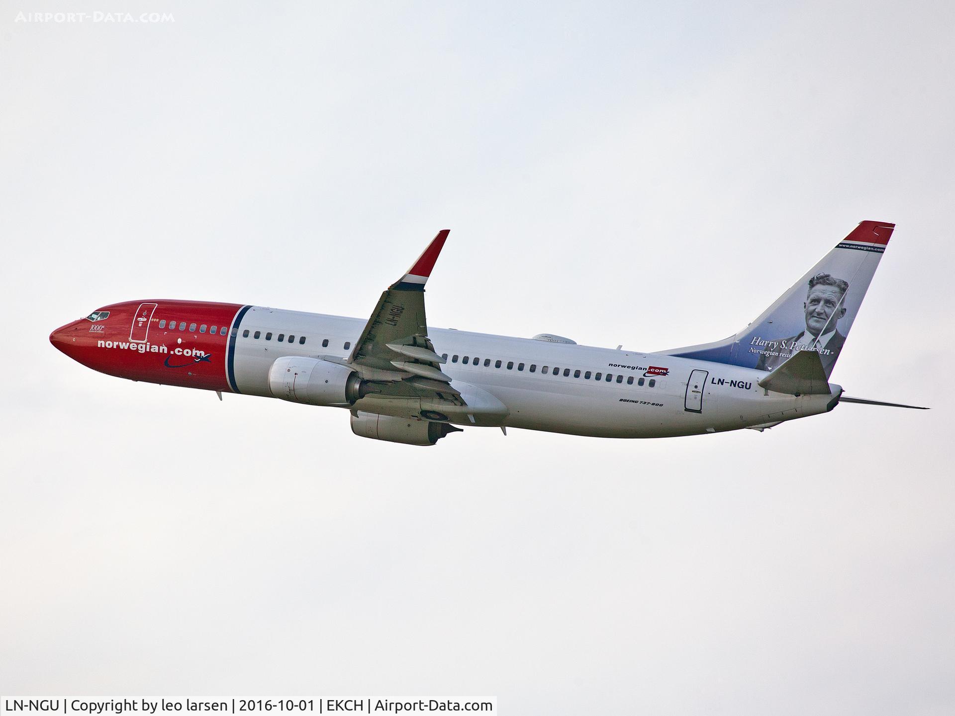 LN-NGU, 2014 Boeing 737-8JP C/N 39030, Copenhagen 1.10.16