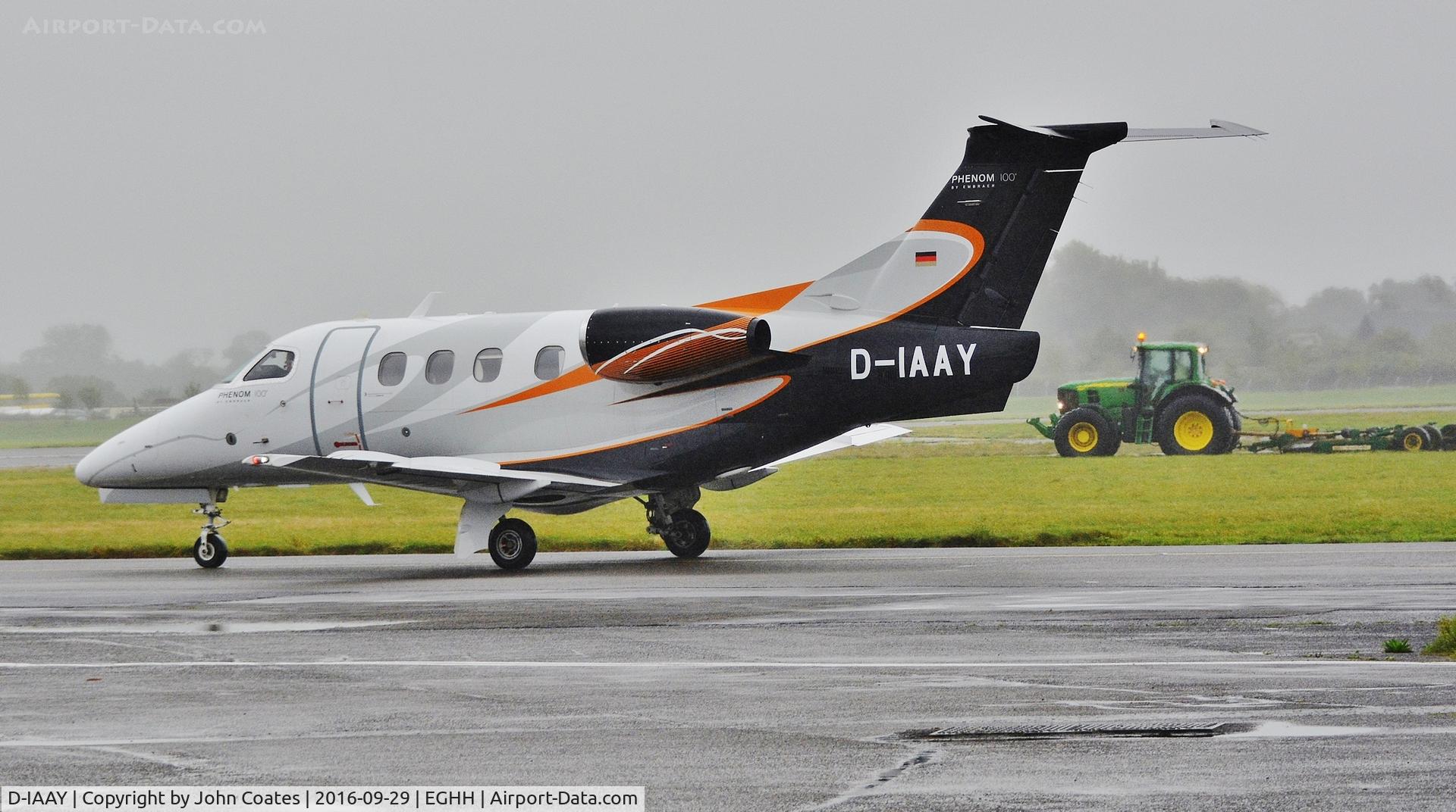 D-IAAY, 2011 Embraer EMB-500 Phenom 100 C/N 50000243, Taxiing in on arrival