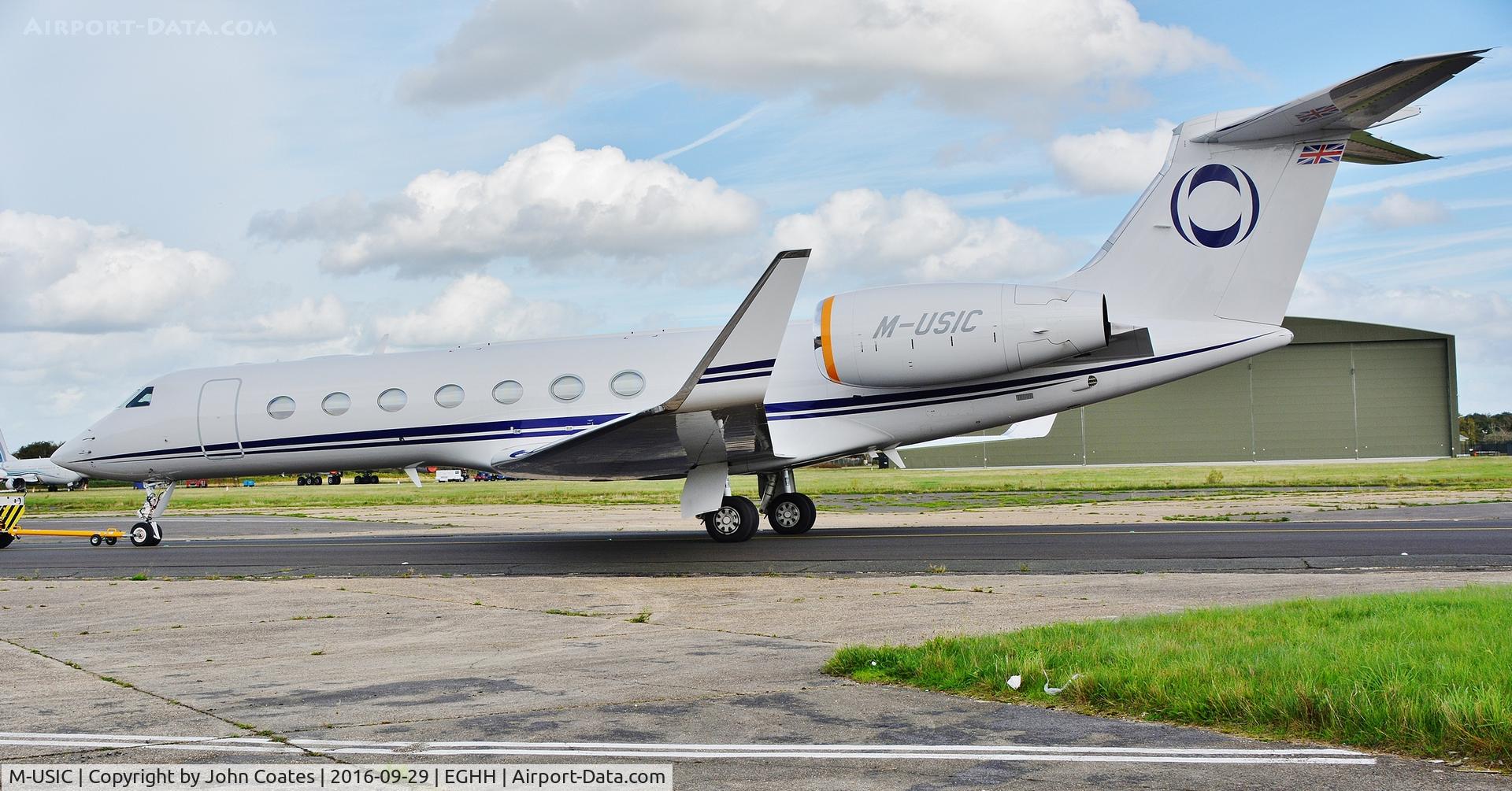 M-USIC, 2012 Gulfstream Aerospace V-SP G550 C/N 5394, Being towed back to Thurston Avn