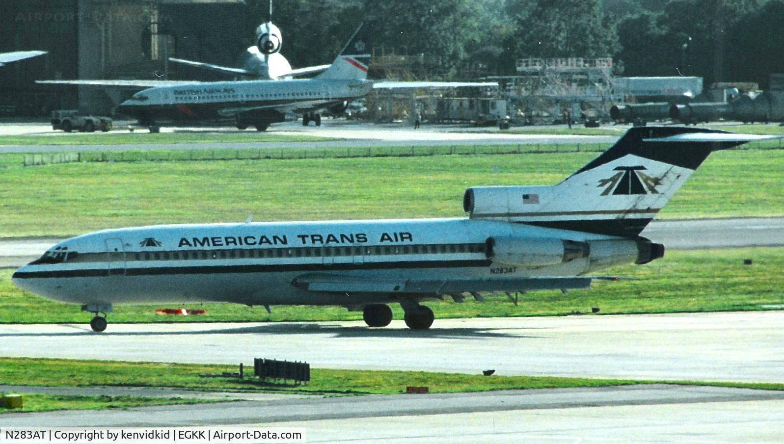 N283AT, 1967 Boeing 727-22 C/N 19150, American Trans Air, leased by British Airways.