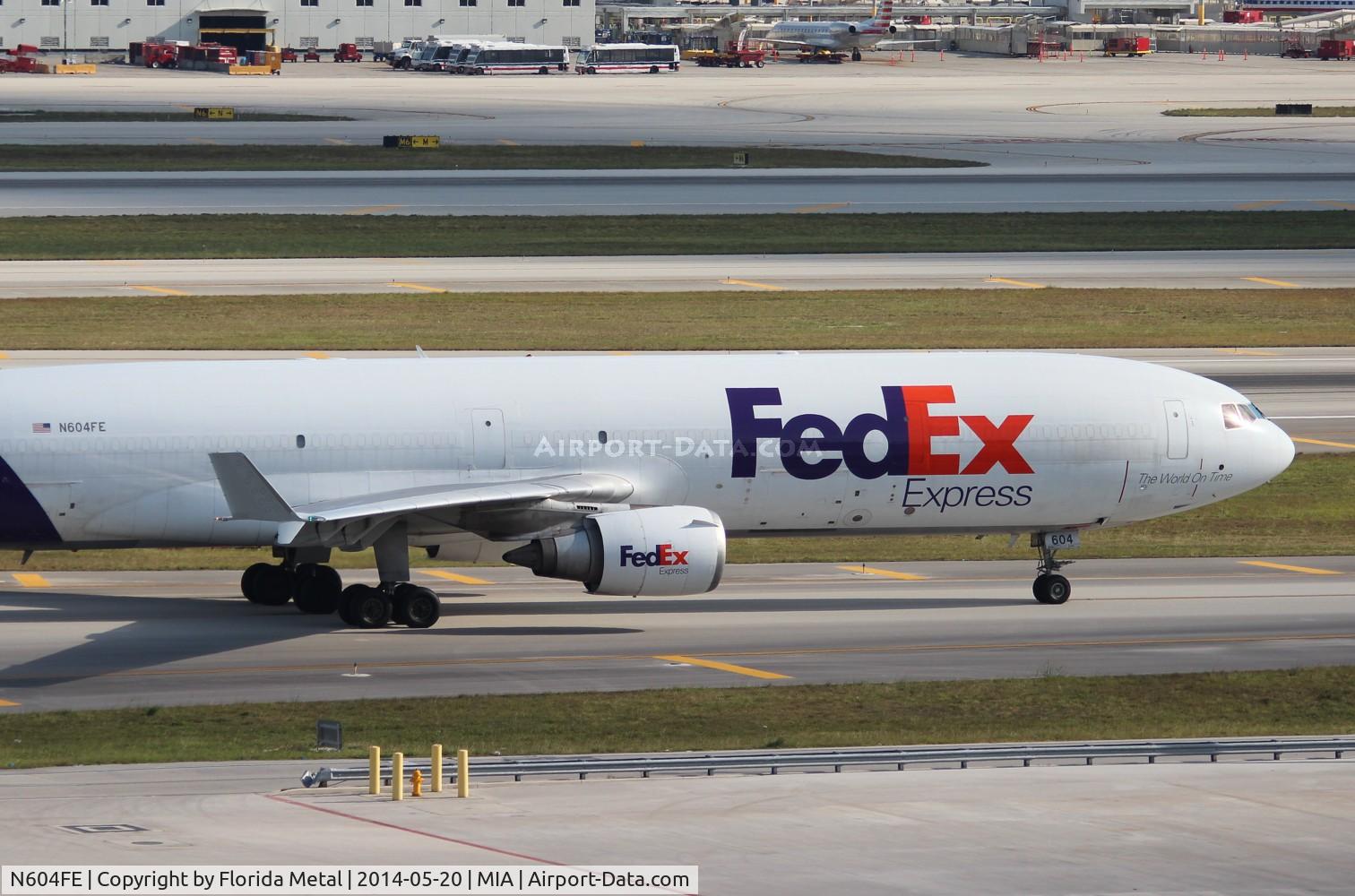 N604FE, 1992 McDonnell Douglas MD-11F C/N 48460, Fed Ex