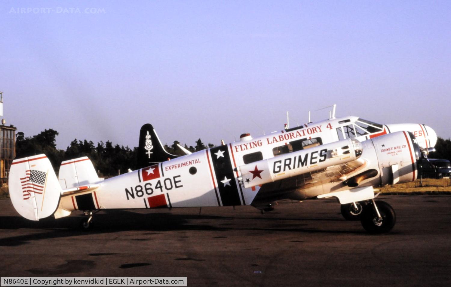 N8640E, Beech C-45H Expeditor C/N AF-510, At Blackbushe.