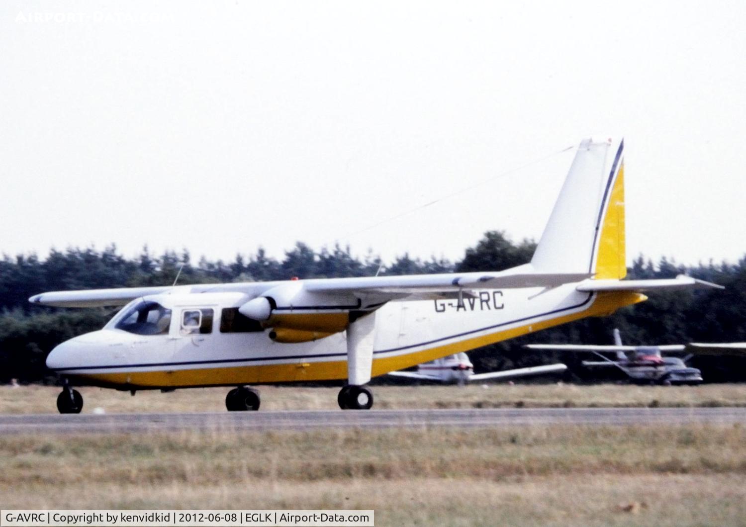 G-AVRC, 1967 Britten-Norman BN-2A-26 Islander C/N 08, At Blackbushe.