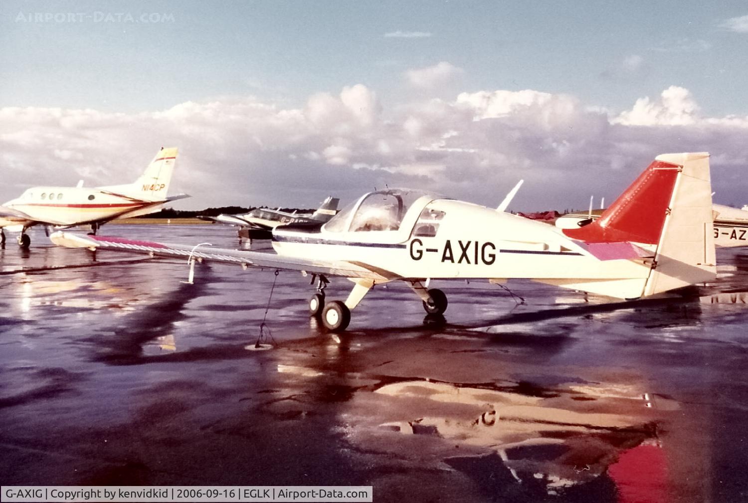 G-AXIG, 1971 Scottish Aviation Bulldog Series 100 Model 104 C/N BH120/002, At Blackbushe.