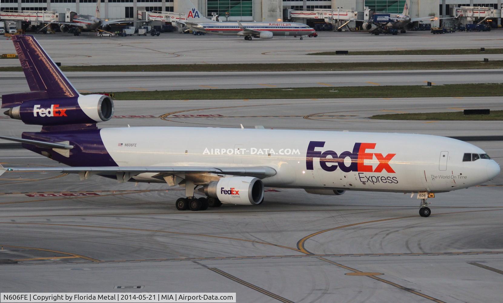 N606FE, 1993 McDonnell Douglas MD-11F C/N 48602, Fed Ex