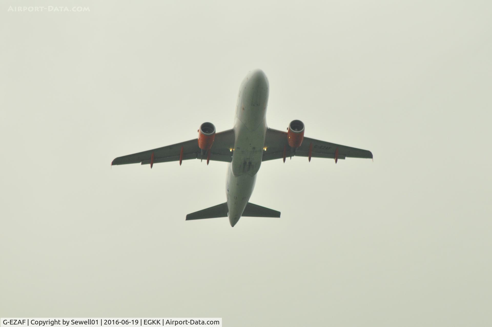 G-EZAF, 2006 Airbus A319-111 C/N 2715, Departing LGW