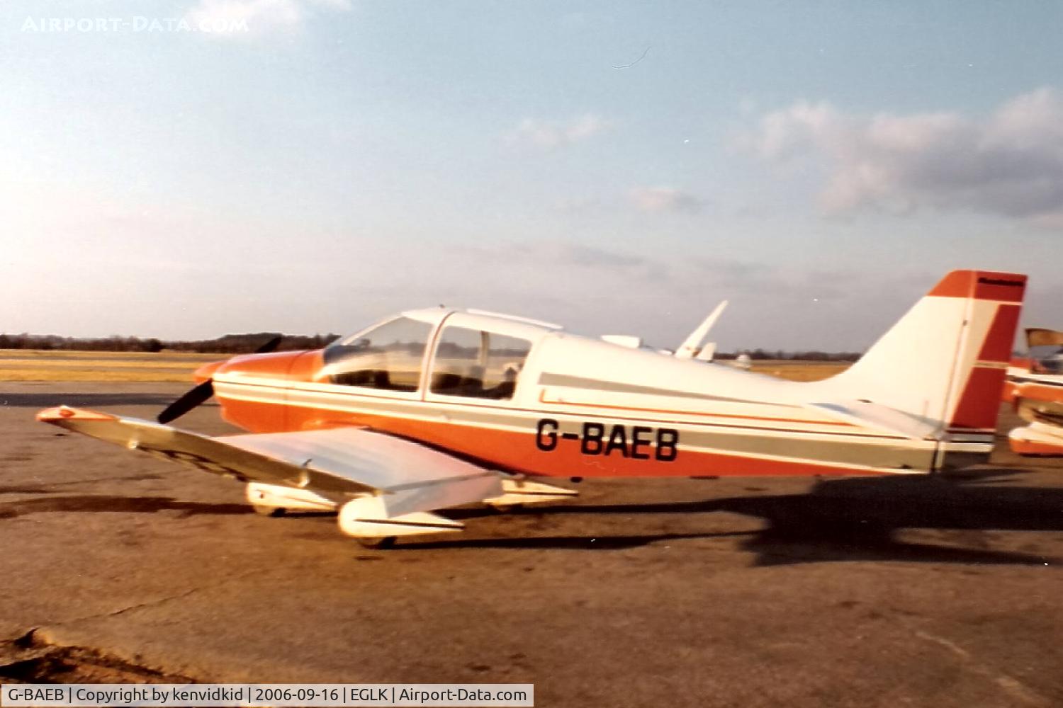 G-BAEB, 1972 Robin DR-400-160 Chevalier C/N 733, At Blackbushe.